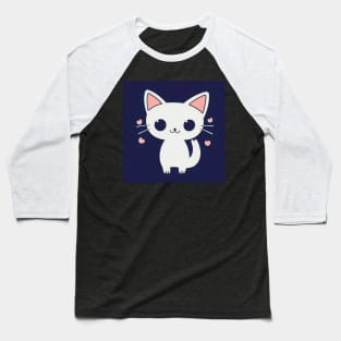 Cartoon cat character icon logo Baseball T-Shirt